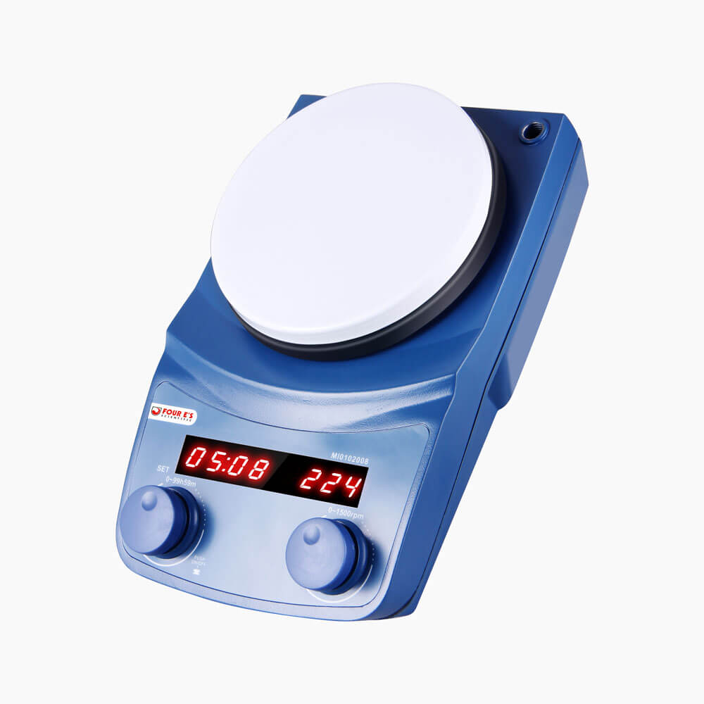 5 Inch Digital Magnetic Stirrer | With Timer - MI0102008 - Four E's USA (A Four E's Scientific Company)