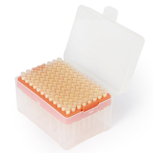 200 µl Sterile Yellow Pipette Tips | Racked 96 Pieces