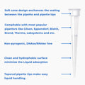 features 10µl pipette tips fluiend01 for liquid handling